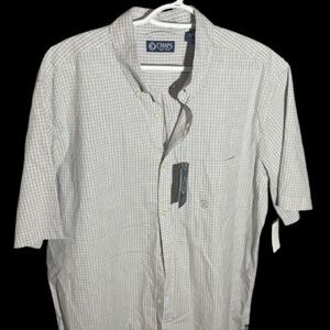 2/$20  Chaps Gray Casual Button Down Shirt